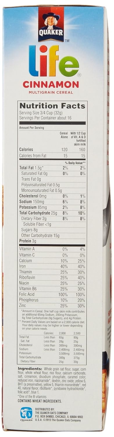 image:imageLife Breakfast Cereal Cinnamon 18oz BoxCinnamon