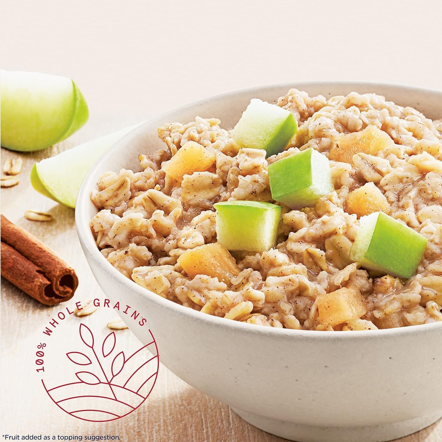 image:imageQUAKER Instant Oatmeal USDA Organic NonGMO Project Verified 3 Flavor Variety Pack Individual Packets 32 Count Pack of 1Apple Cinnamon
