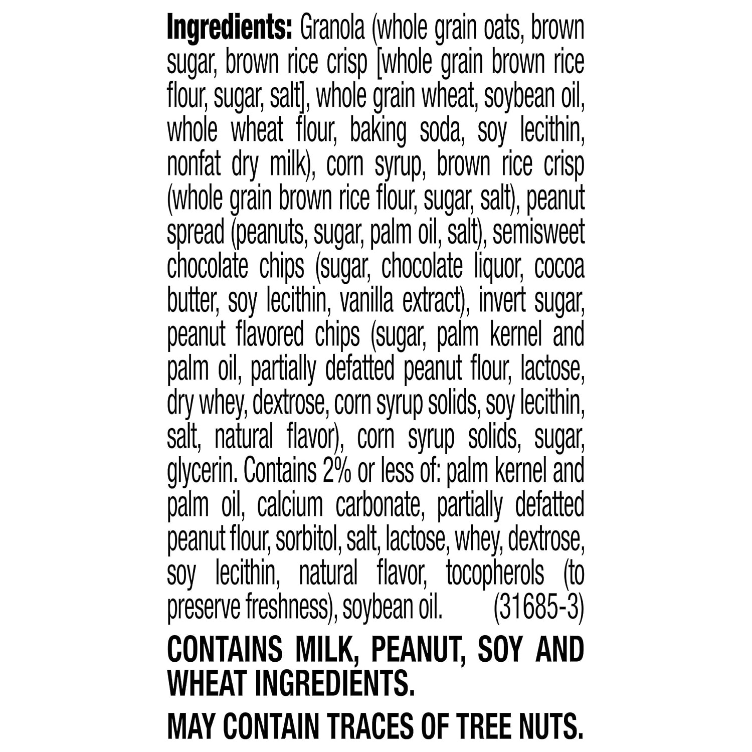 image:imageQuaker Big Chewy Chocolate Chip Granola Bar Peanut Butter 148 Oz 5 Ct