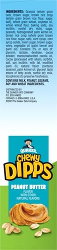image:imageQuaker Chewy Dipps Granola Bars Peanut Butter 105 Oz Bars 14 Ct