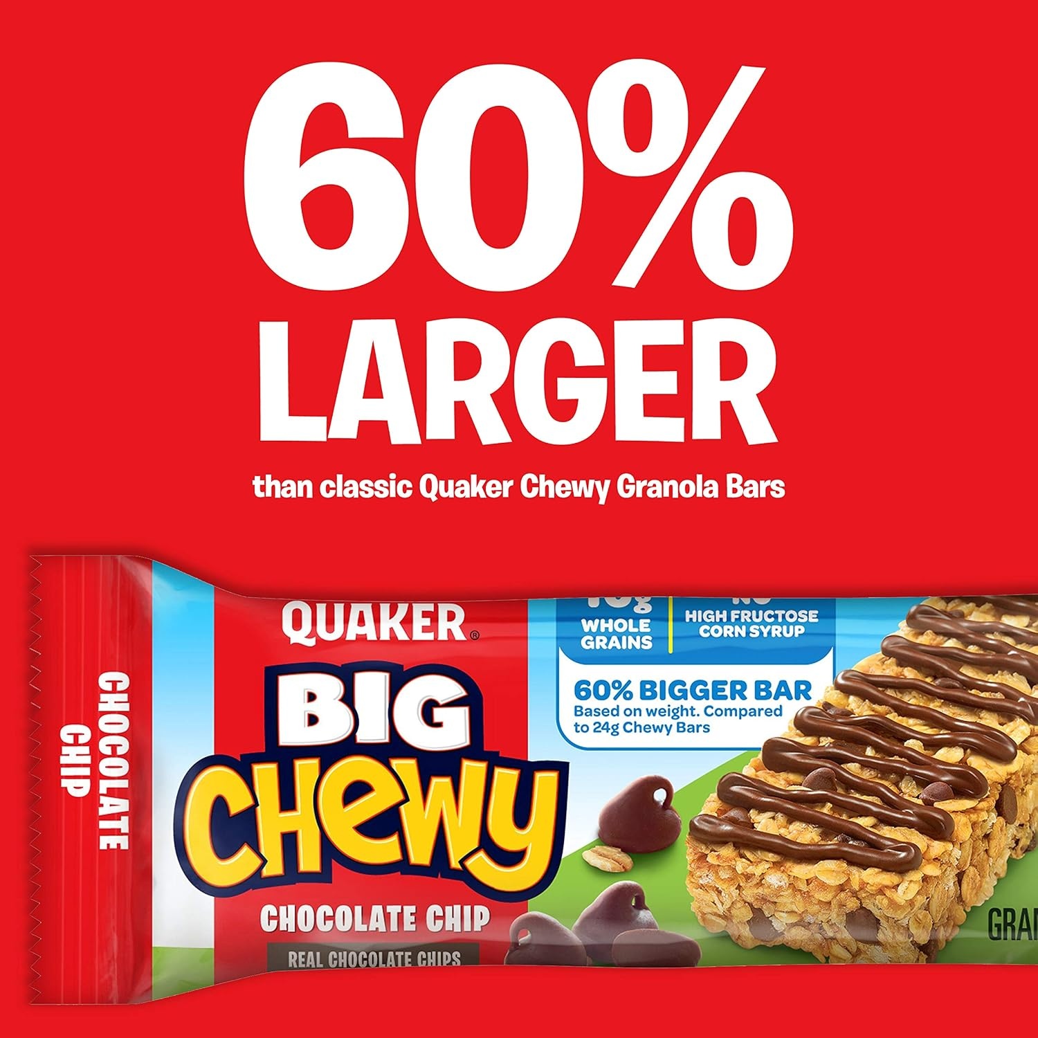 image:imageQuaker Chewy Granola Bars Peanut Butter Chocolate Chip 58 CountBig Chewy Variety Pack