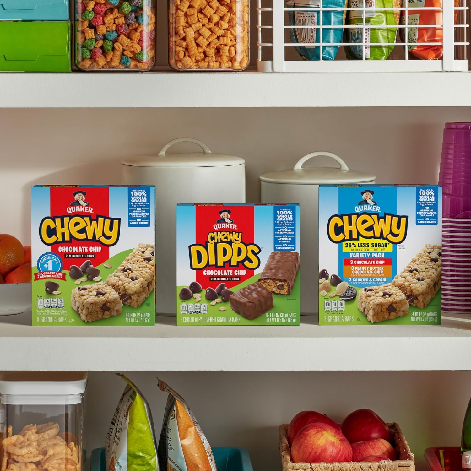 image:imageQuaker Chewy Granola Bars Peanut Butter Chocolate Chip 58 CountChocolate Chip