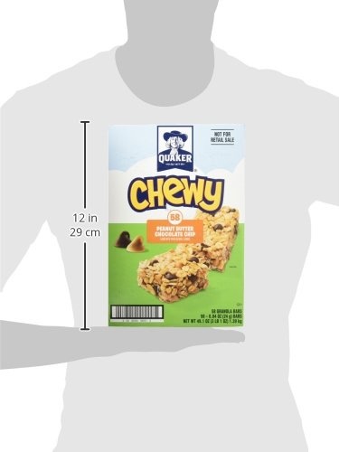 image:imageQuaker Chewy Granola Bars Peanut Butter Chocolate Chip 58 CountPeanut Butter Chocolate Chip