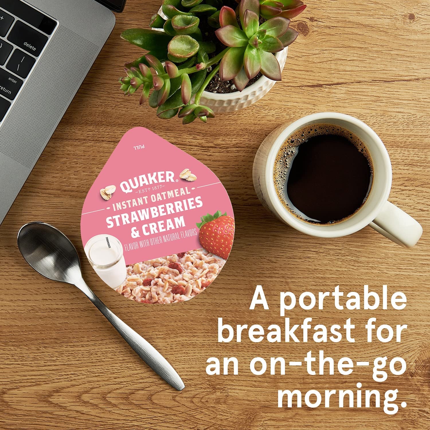 image:imageQuaker Express Cups Strawberry amp Cream 12 CountStrawberries Cream Express Cups 12 Count
