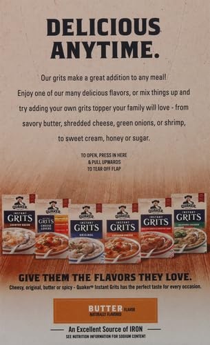 image:imageQuaker Instant Grits Butter 098oz Packets 10 Pack