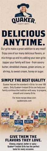 image:imageQuaker Instant Grits Cheese Lovers Variety Pack 098oz Packets 10 Pack
