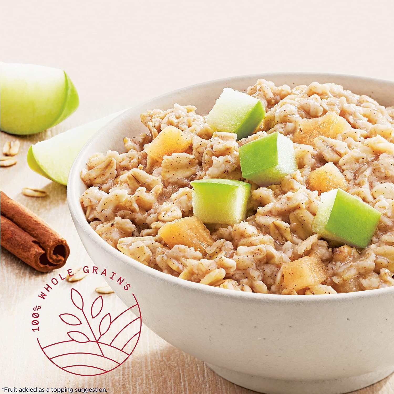 image:imageQuaker Instant Oatmeal 4 Flavor Variety Pack Individual Packets 48 CountApples and Cinnamon