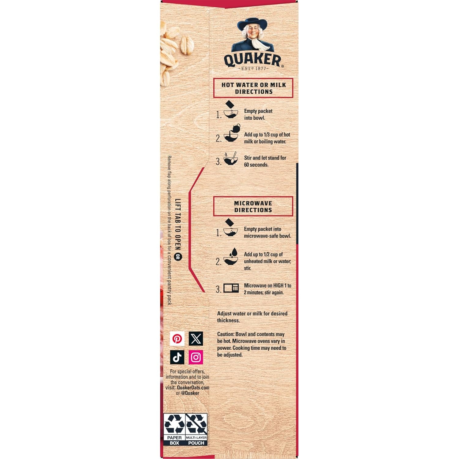 image:imageQuaker Instant Oatmeal 4 Flavor Variety Pack Individual Packets 48 CountFruit Fusion 3 Flavor Variety Pack