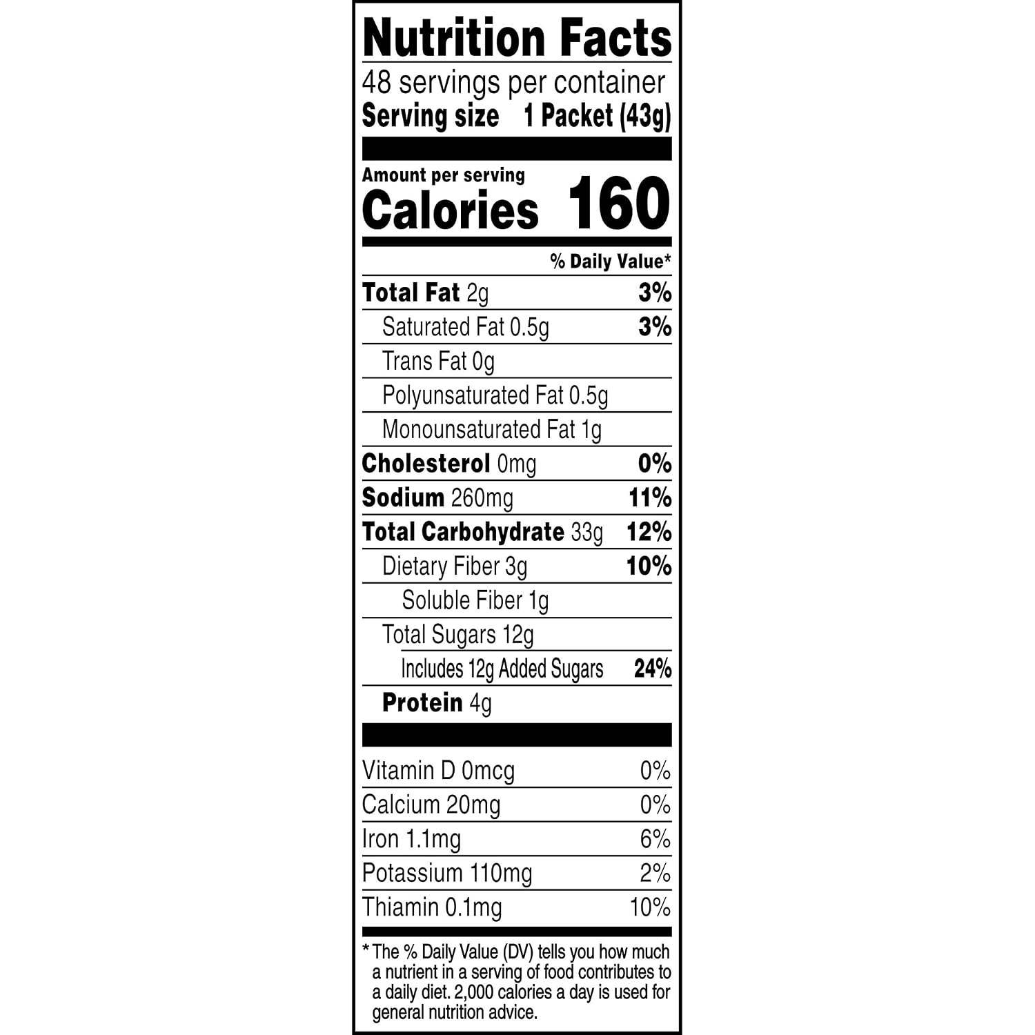 image:imageQuaker Instant Oatmeal 4 Flavor Variety Pack Individual Packets 48 CountMaple Brown Sugar