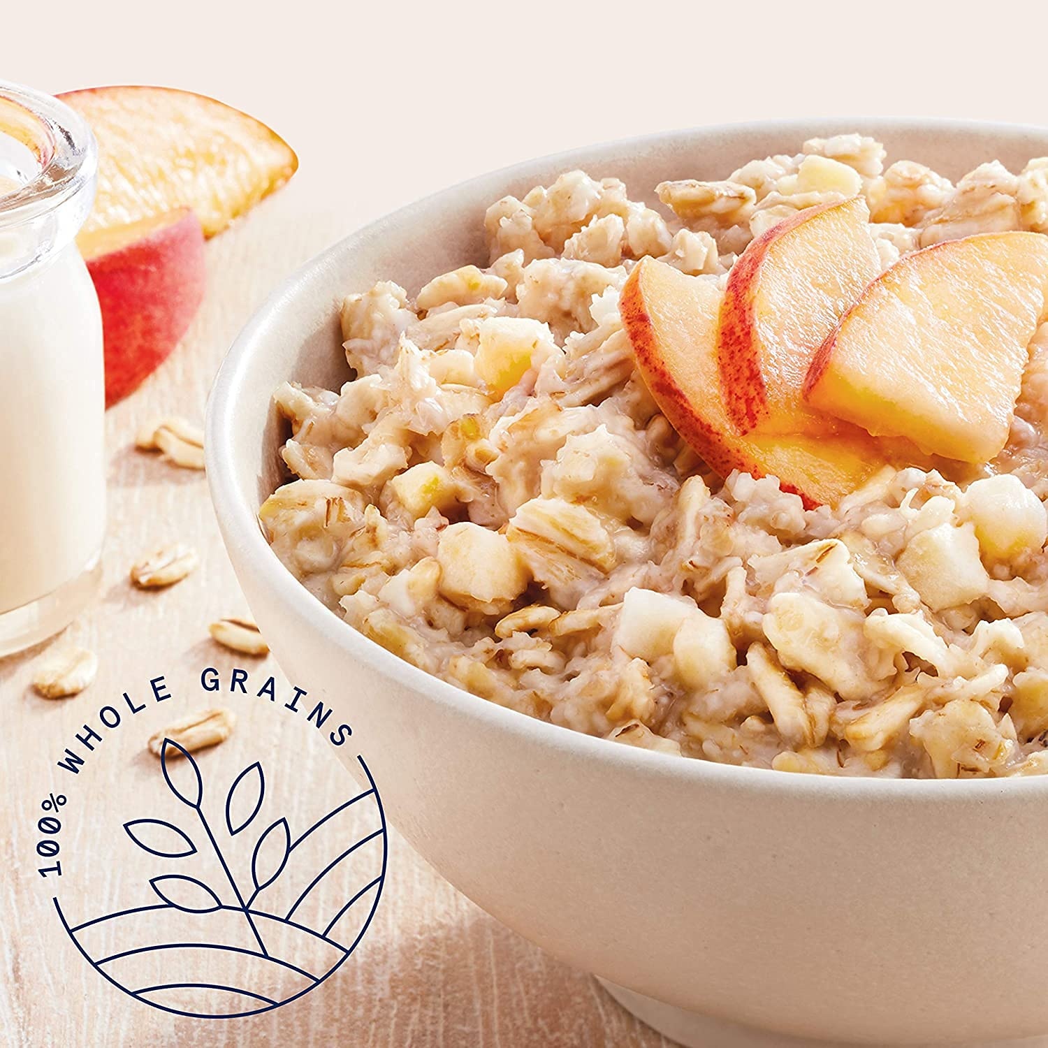 image:imageQuaker Instant Oatmeal 4 Flavor Variety Pack Individual Packets 48 CountPeaches Cream