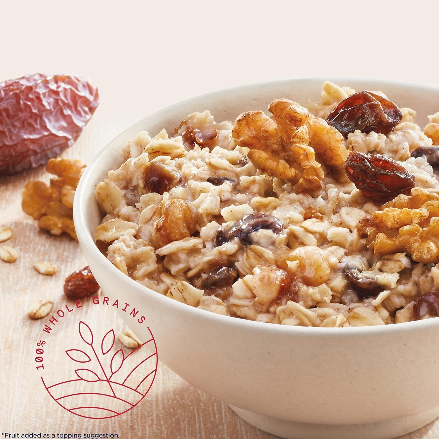 image:imageQuaker Instant Oatmeal 4 Flavor Variety Pack Individual Packets 48 CountRaisin Date Walnut