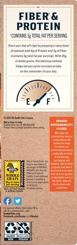 image:imageQuaker Instant Oatmeal Fiber Protein Variety Pack 8 121 Ounce