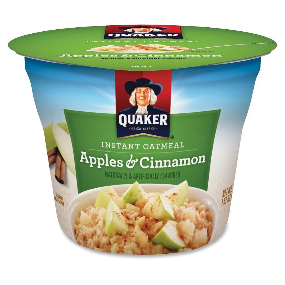 image:imageQuaker Instant Oatmeal Gluten Free Maple amp Brown Sugar Breakfast Cereal 121 Oz Pack of 6Apple Cinnamon