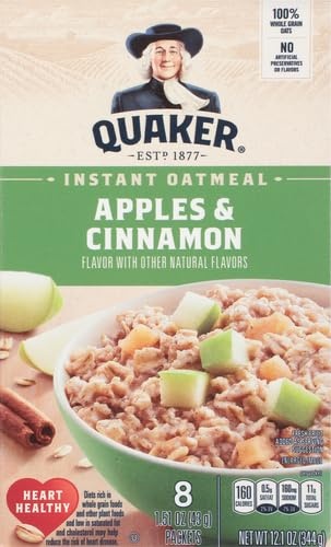 image:imageQuaker Instant Oatmeal Gluten Free Maple amp Brown Sugar Breakfast Cereal 121 Oz Pack of 6Apples Cinnamon