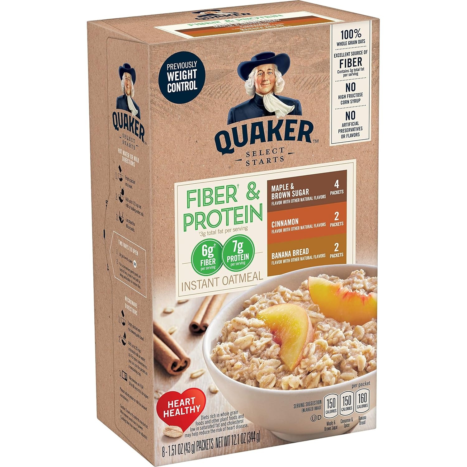 image:imageQuaker Instant Oatmeal Gluten Free Maple amp Brown Sugar Breakfast Cereal 121 Oz Pack of 6Banana Bread