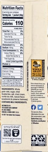 image:imageQuaker Instant Oatmeal Gluten Free Maple amp Brown Sugar Breakfast Cereal 121 Oz Pack of 6Blueberries Cream