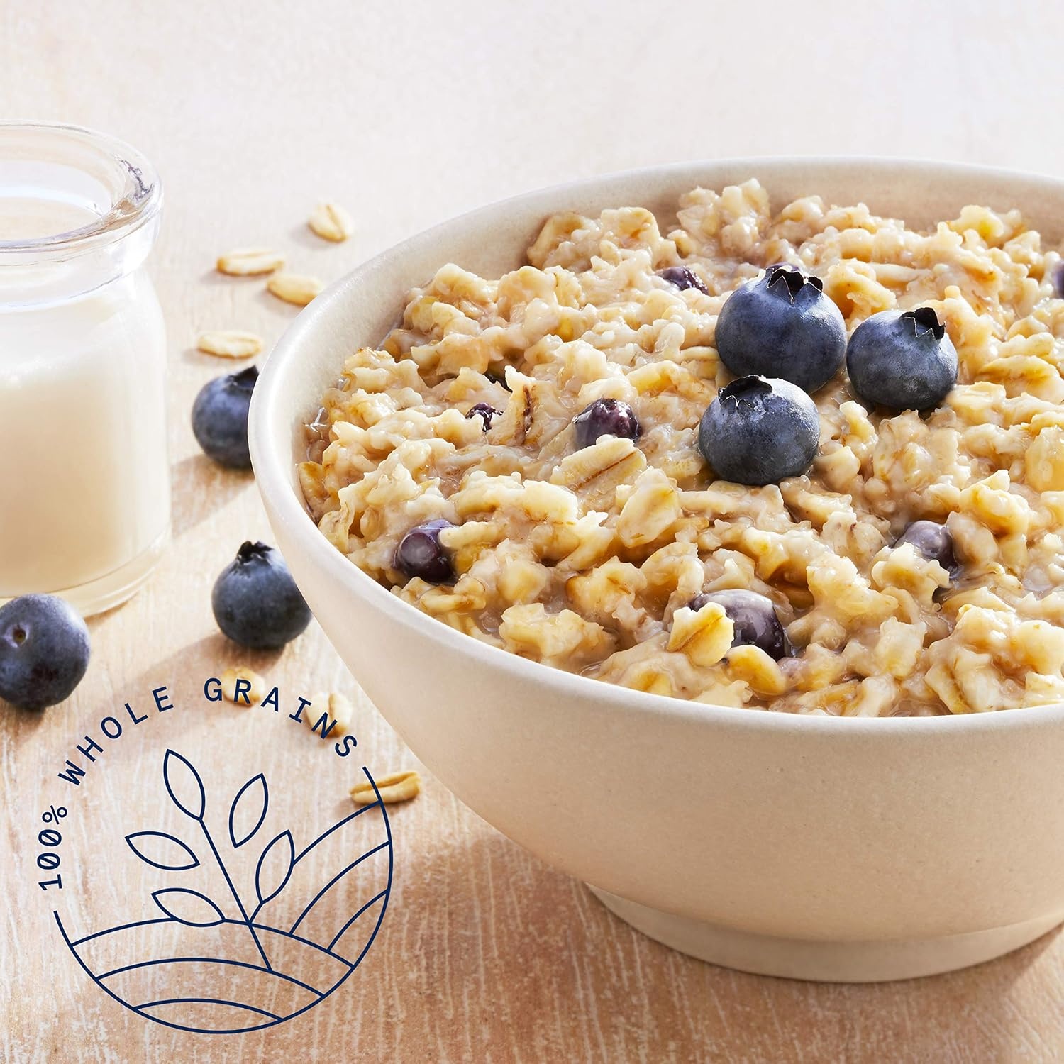 image:imageQuaker Instant Oatmeal Gluten Free Maple amp Brown Sugar Breakfast Cereal 121 Oz Pack of 6Blueberries Cream