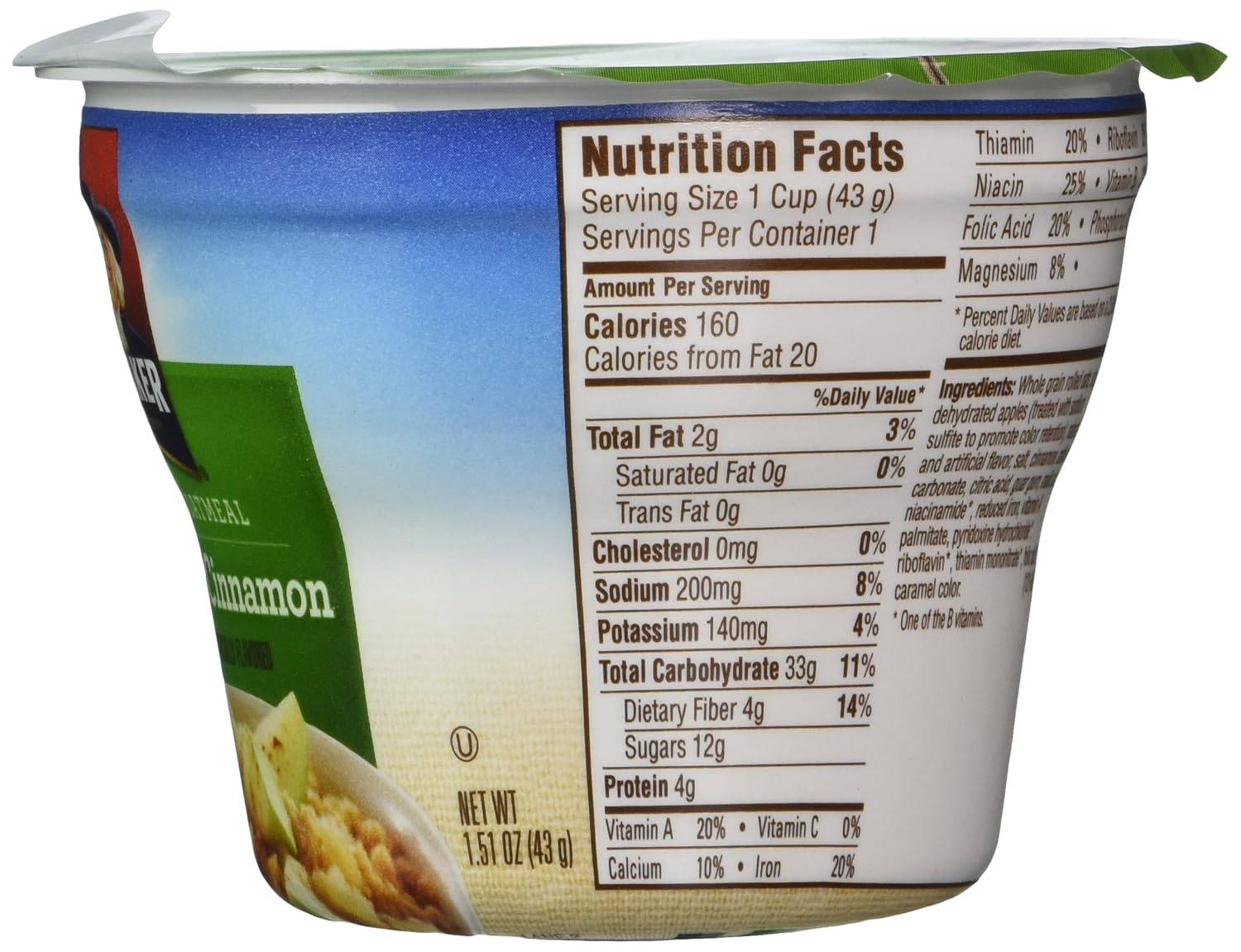 image:imageQuaker Instant Oatmeal Gluten Free Maple amp Brown Sugar Breakfast Cereal 121 Oz Pack of 6Cinnamon