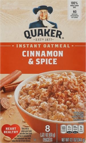 image:imageQuaker Instant Oatmeal Gluten Free Maple amp Brown Sugar Breakfast Cereal 121 Oz Pack of 6Cinnamon