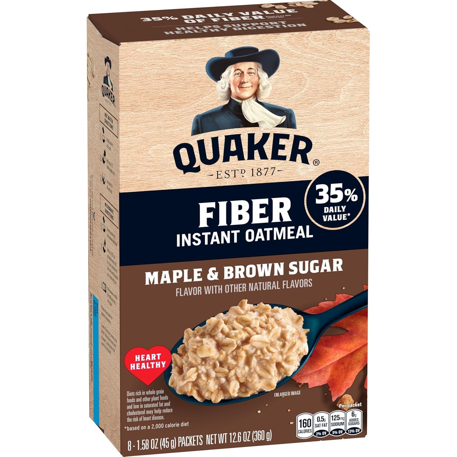 image:imageQuaker Instant Oatmeal Gluten Free Maple amp Brown Sugar Breakfast Cereal 121 Oz Pack of 6Maple Brown Sugar