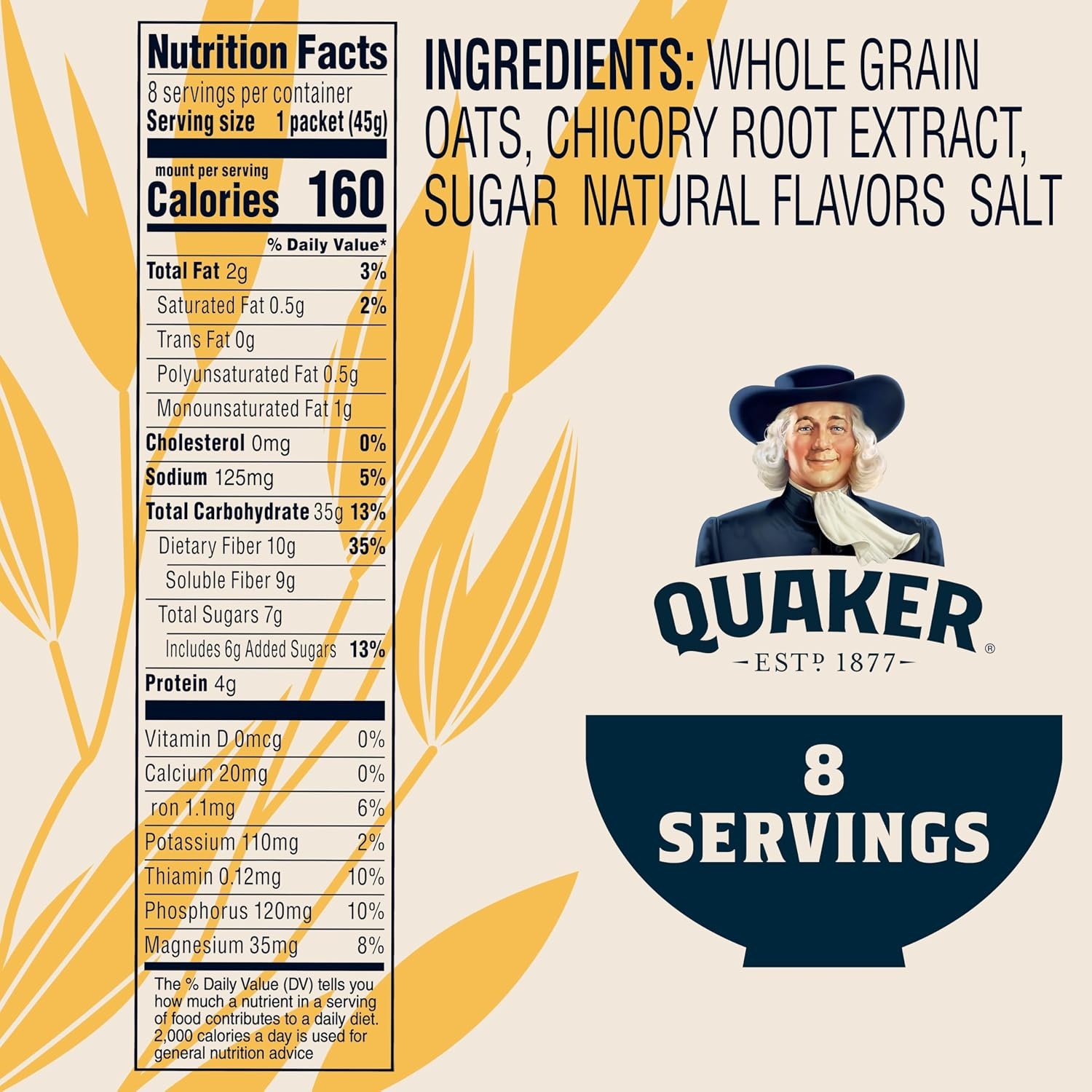 image:imageQuaker Instant Oatmeal Gluten Free Maple amp Brown Sugar Breakfast Cereal 121 Oz Pack of 6Maple Brown Sugar