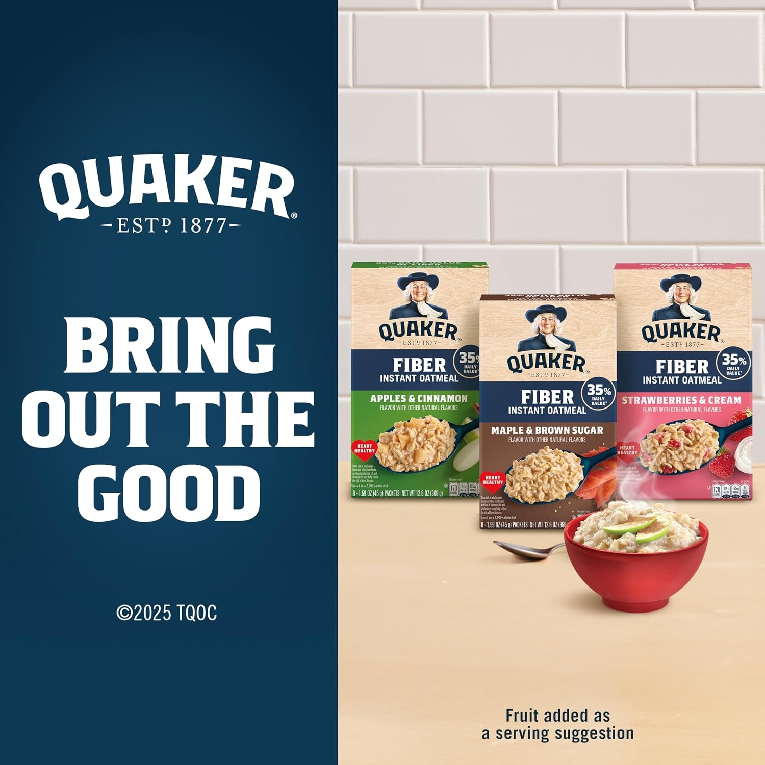 image:imageQuaker Instant Oatmeal Gluten Free Maple amp Brown Sugar Breakfast Cereal 121 Oz Pack of 6Maple Brown Sugar
