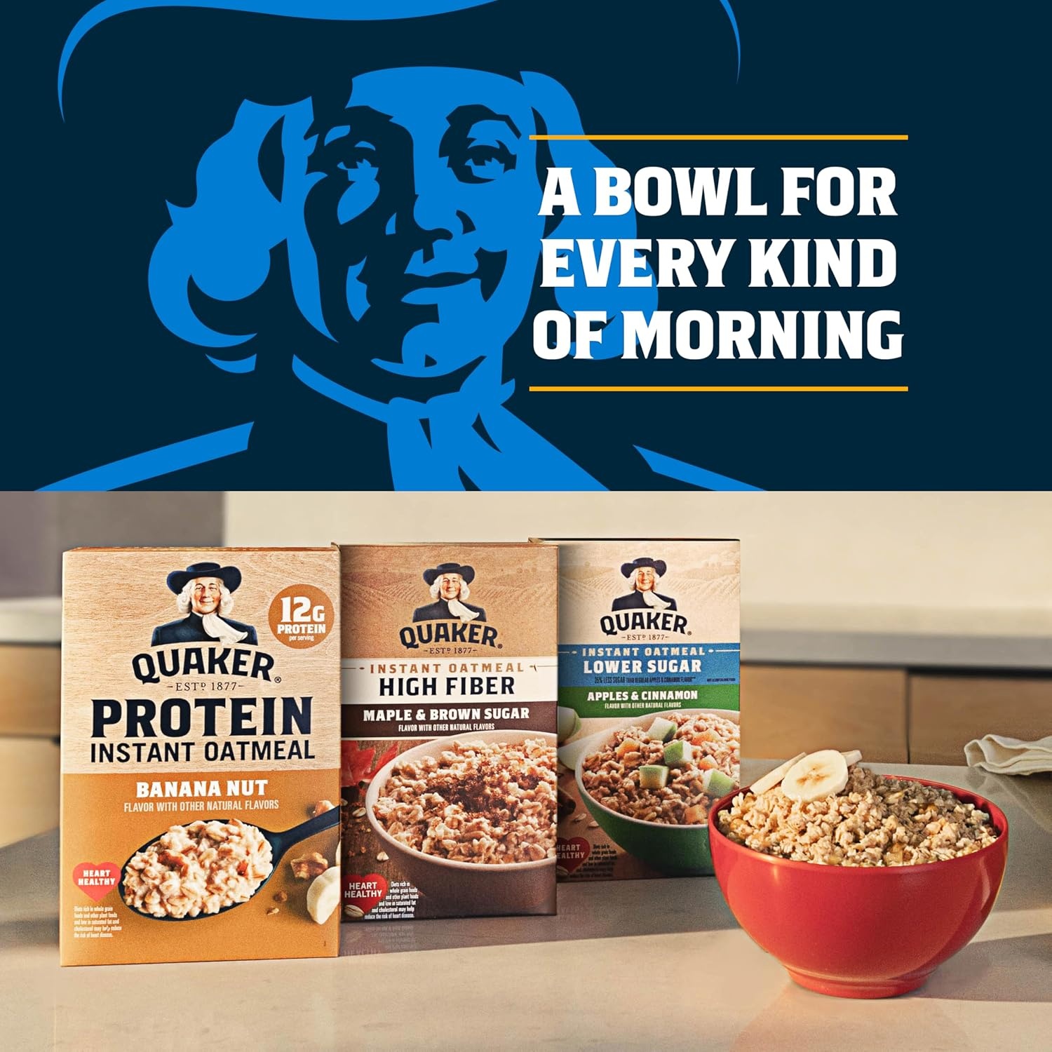 image:imageQuaker Instant Oatmeal Gluten Free Maple amp Brown Sugar Breakfast Cereal 121 Oz Pack of 6Maple Brown Sugar