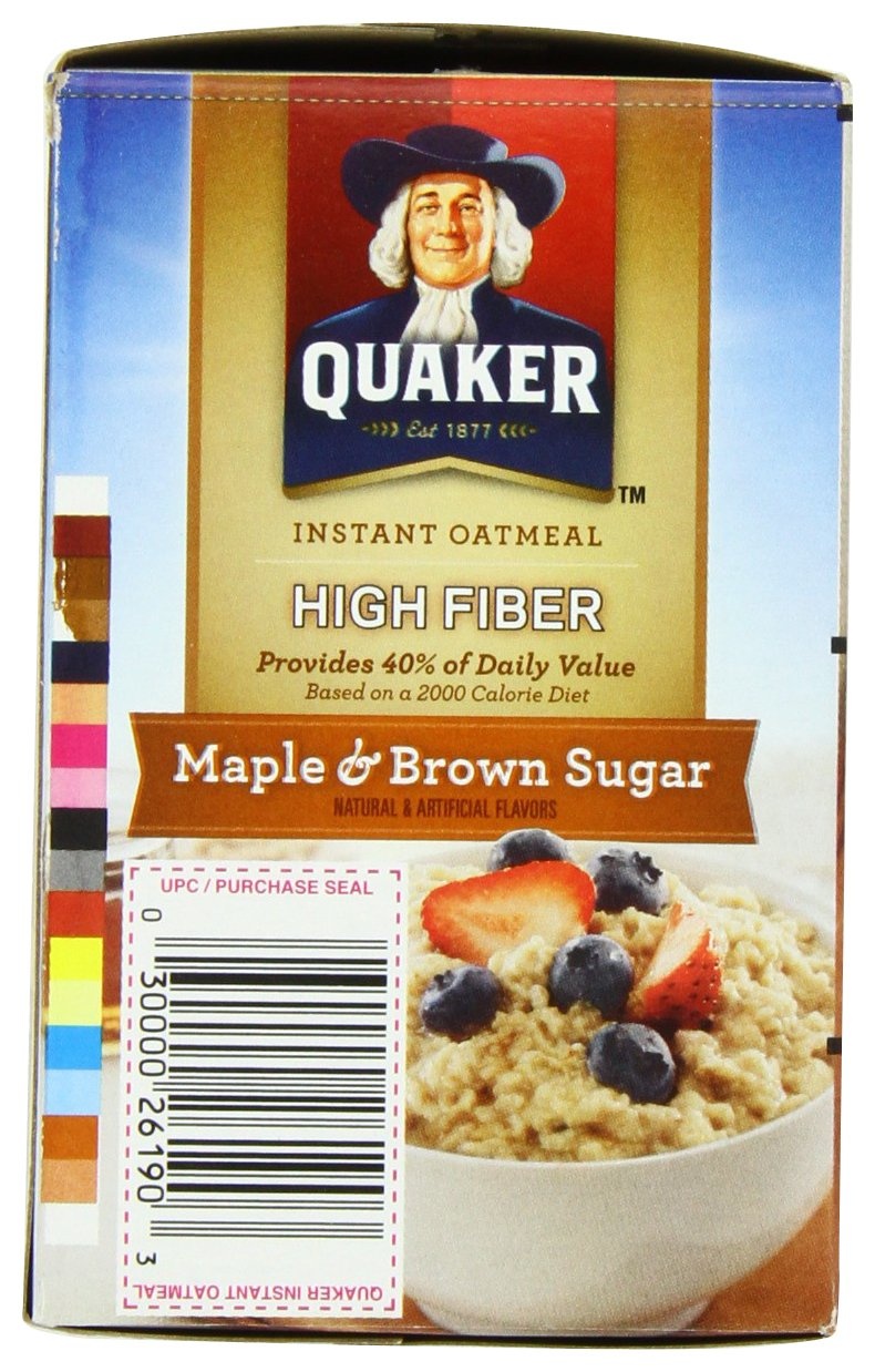 image:imageQuaker Instant Oatmeal Gluten Free Maple amp Brown Sugar Breakfast Cereal 121 Oz Pack of 6Maple Brown Sugar