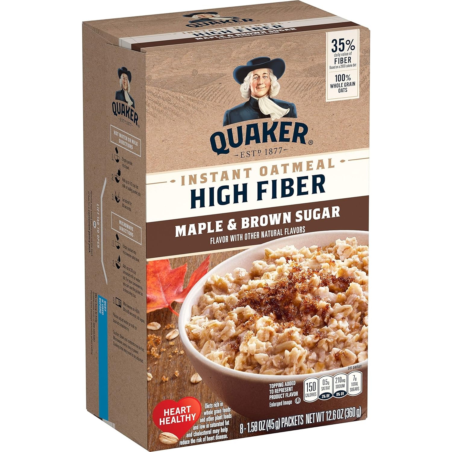 image:imageQuaker Instant Oatmeal Gluten Free Maple amp Brown Sugar Breakfast Cereal 121 Oz Pack of 6Maple Brown Sugar