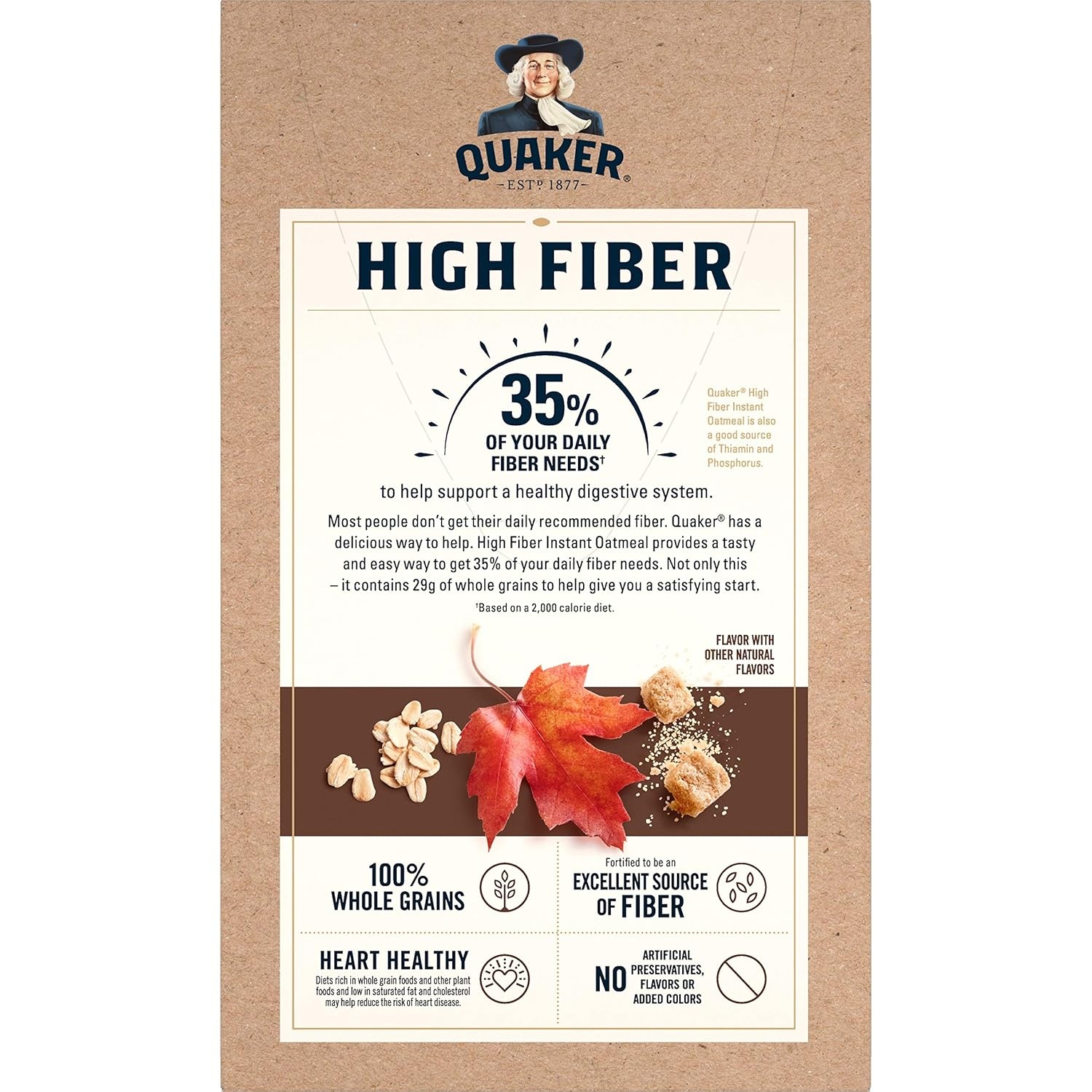 image:imageQuaker Instant Oatmeal Gluten Free Maple amp Brown Sugar Breakfast Cereal 121 Oz Pack of 6Maple Brown Sugar
