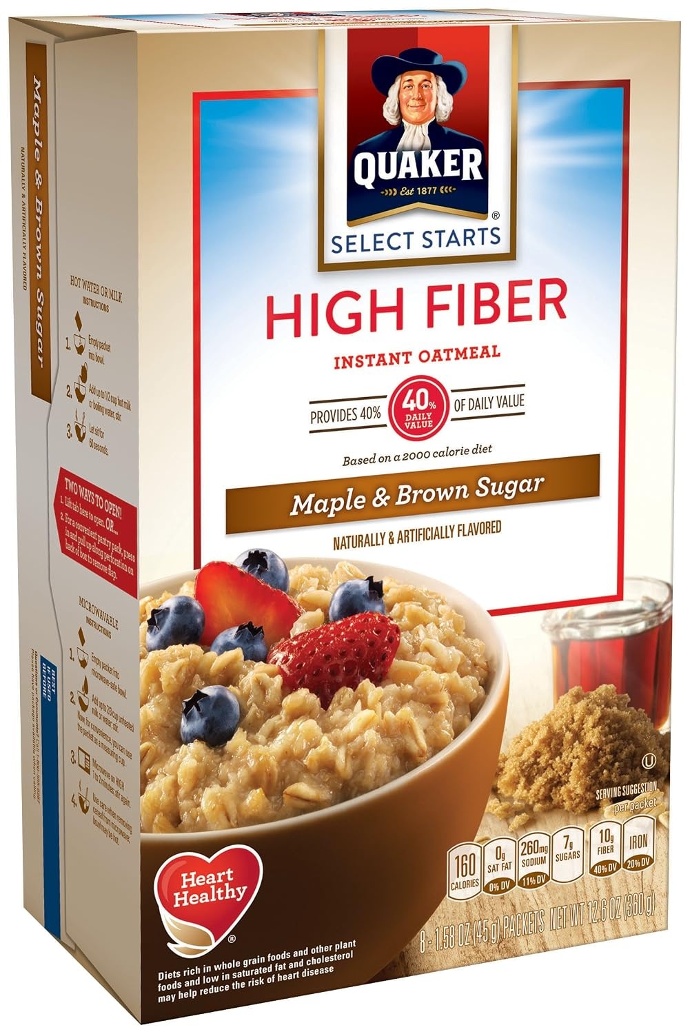 image:imageQuaker Instant Oatmeal Gluten Free Maple amp Brown Sugar Breakfast Cereal 121 Oz Pack of 6Maple Brown Sugar