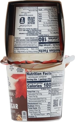 image:imageQuaker Instant Oatmeal Gluten Free Maple amp Brown Sugar Breakfast Cereal 121 Oz Pack of 6Maple and Brown Sugar