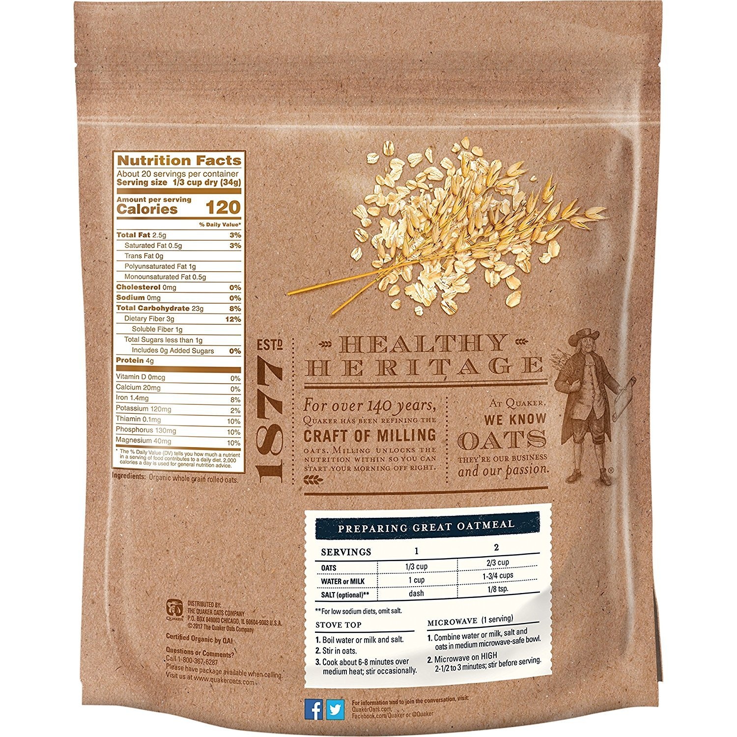 image:imageQuaker Instant Oatmeal Gluten Free Maple amp Brown Sugar Breakfast Cereal 121 Oz Pack of 6Old Fashioned