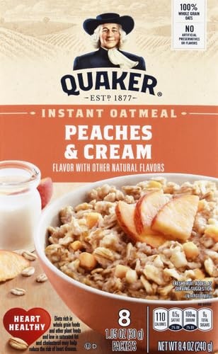 image:imageQuaker Instant Oatmeal Gluten Free Maple amp Brown Sugar Breakfast Cereal 121 Oz Pack of 6Peaches Cream