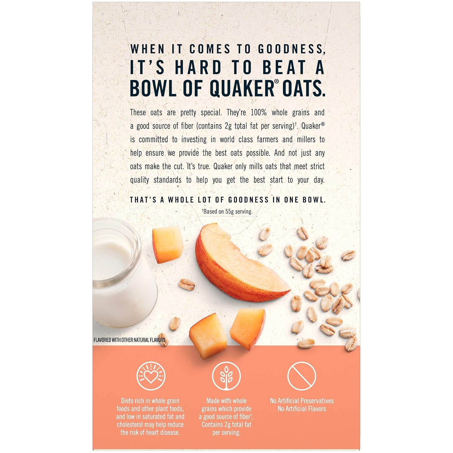 image:imageQuaker Instant Oatmeal Gluten Free Maple amp Brown Sugar Breakfast Cereal 121 Oz Pack of 6Peaches