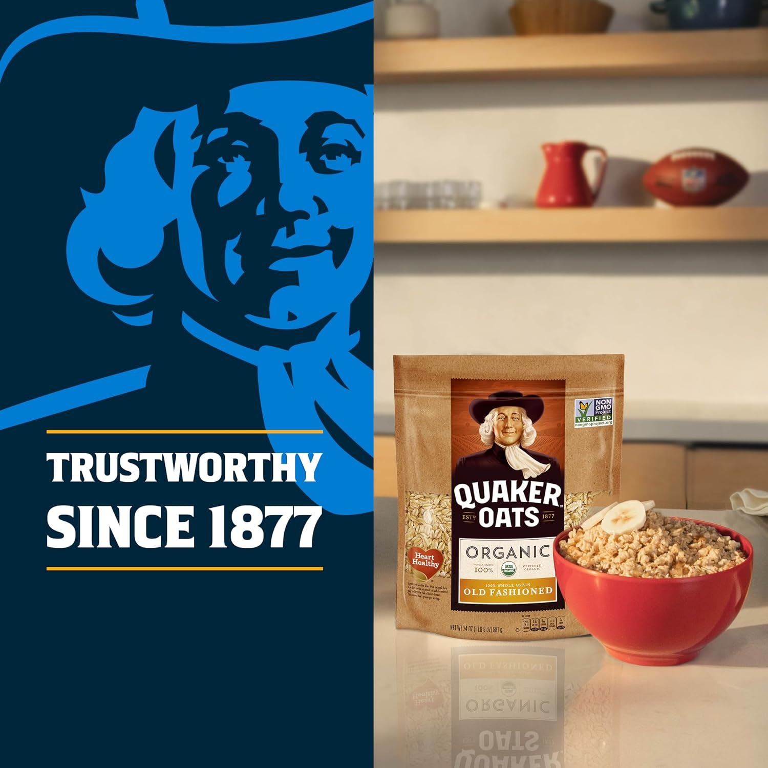 image:imageQuaker Instant Oatmeal Gluten Free Maple amp Brown Sugar Breakfast Cereal 121 Oz Pack of 6Quick Organic