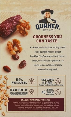 image:imageQuaker Instant Oatmeal Gluten Free Maple amp Brown Sugar Breakfast Cereal 121 Oz Pack of 6Raisin Date Walnut