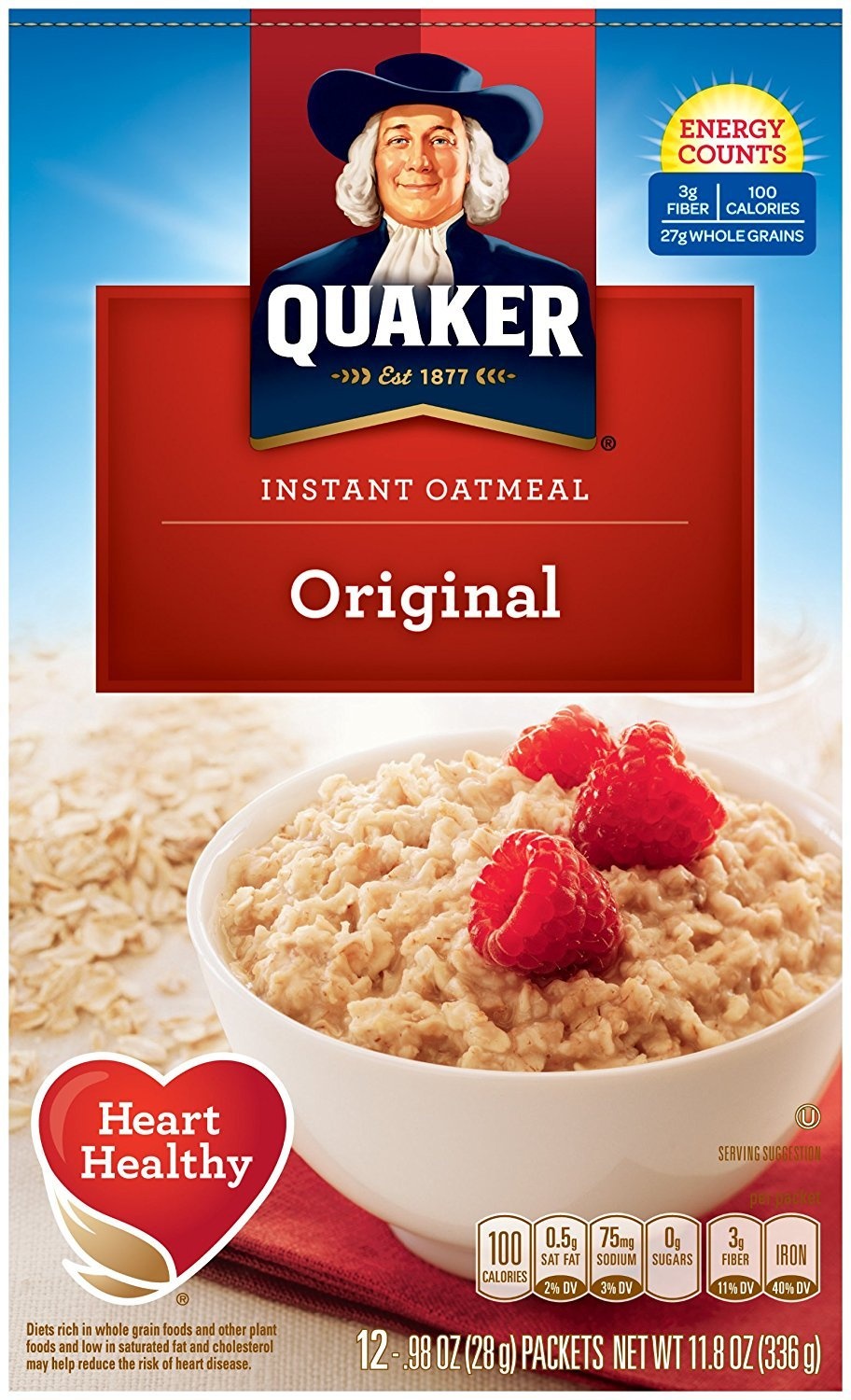 image:imageQuaker Instant Oatmeal Gluten Free Maple amp Brown Sugar Breakfast Cereal 121 Oz Pack of 6Unflavored