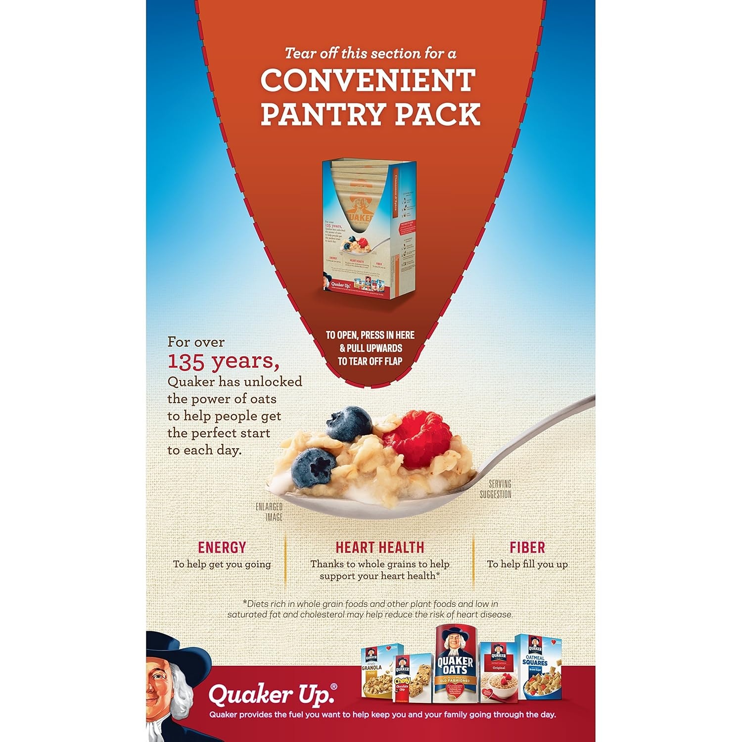 image:imageQuaker Instant Oatmeal USDA Organic NonGMO Project Verified Original Individual Packets 8 Count Pack of 6Cinnamon