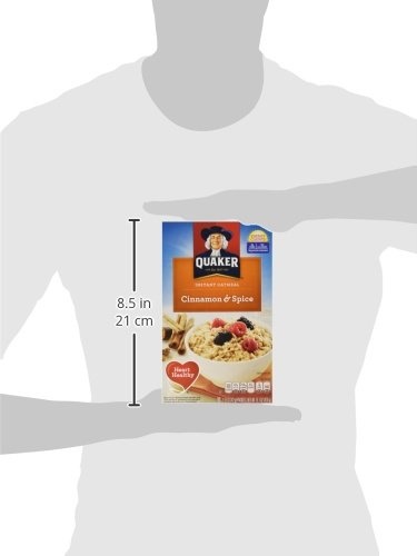 image:imageQuaker Instant Oatmeal USDA Organic NonGMO Project Verified Original Individual Packets 8 Count Pack of 6Cinnamon