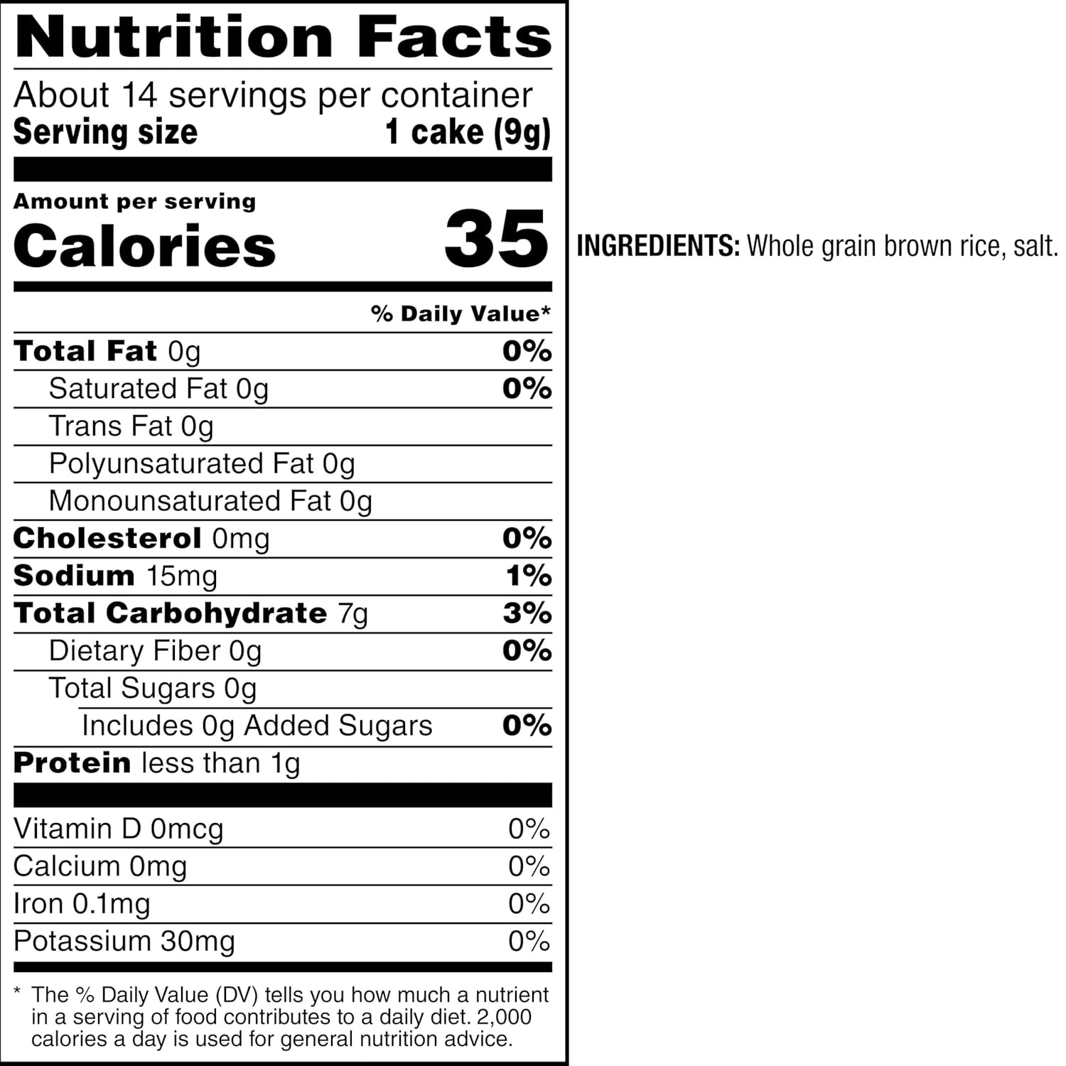 image:imageQuaker Large Rice Cakes Gluten Free 3 Flavor Variety Pack 6 CountLightly Salted