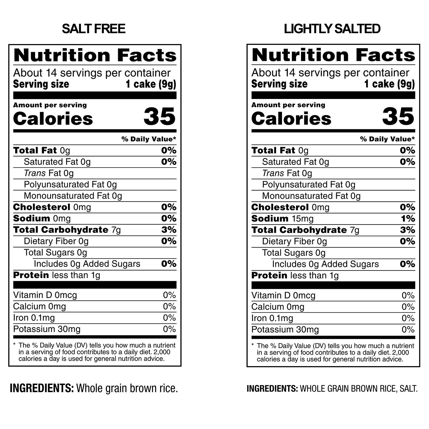 image:imageQuaker Large Rice Cakes Gluten Free 3 Flavor Variety Pack 6 CountPlain Variety