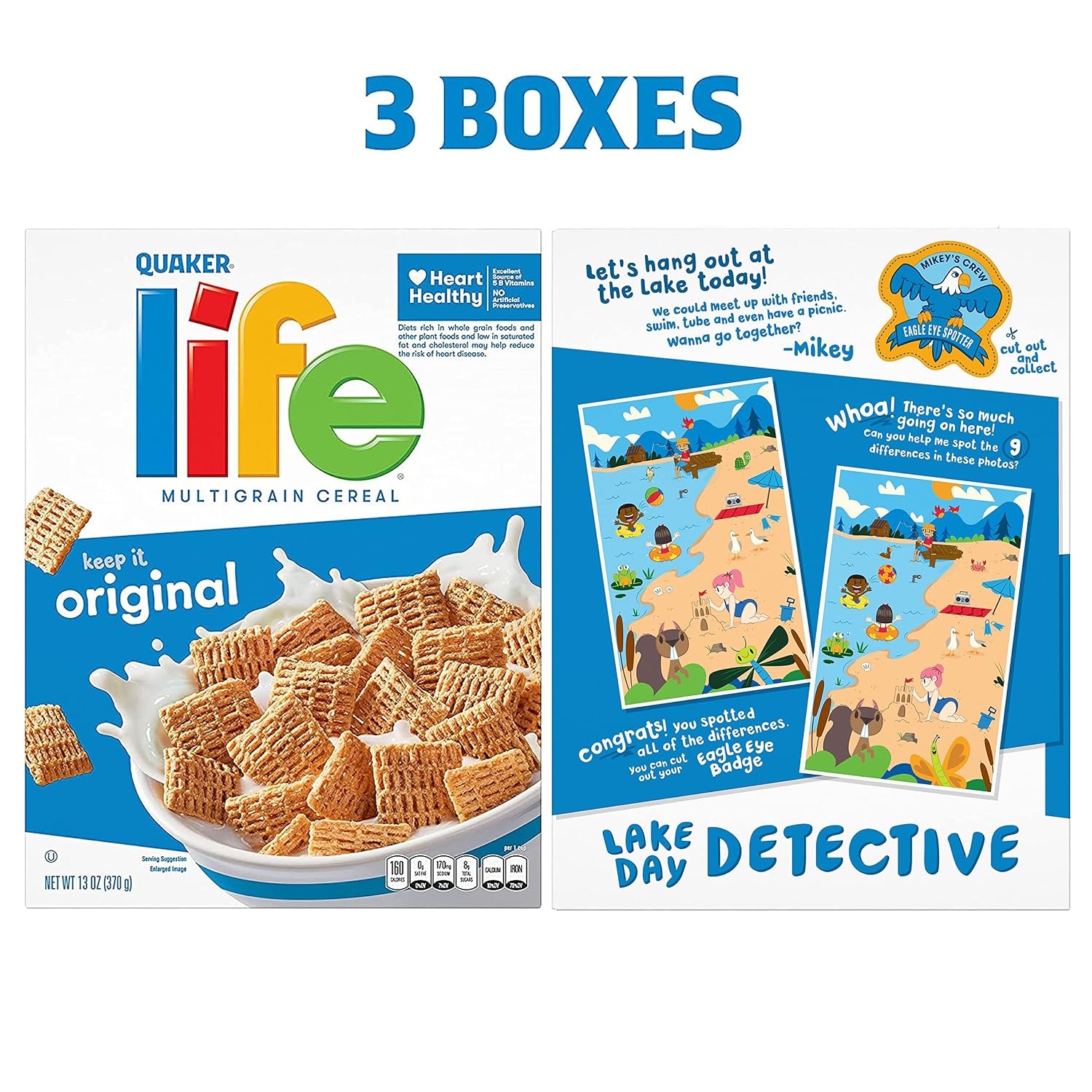 image:imageQuaker Life Breakfast Cereal Original 13oz Boxes 3 PackUnflavored