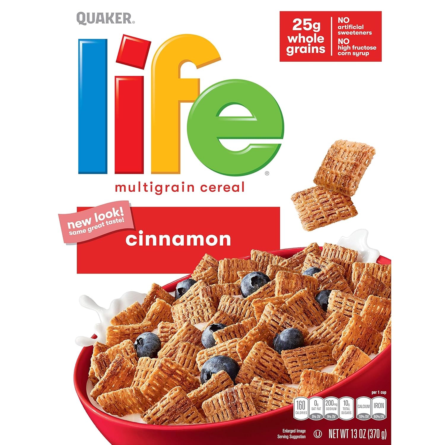 image:imageQuaker Life Cereal Original 13 Ounce Pack of 1Cinnamon