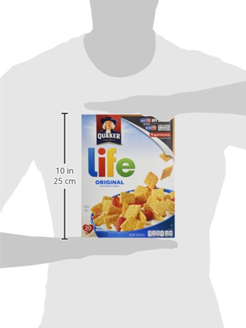 image:imageQuaker Life Cereal Original 13 Ounce Pack of 1Unflavored
