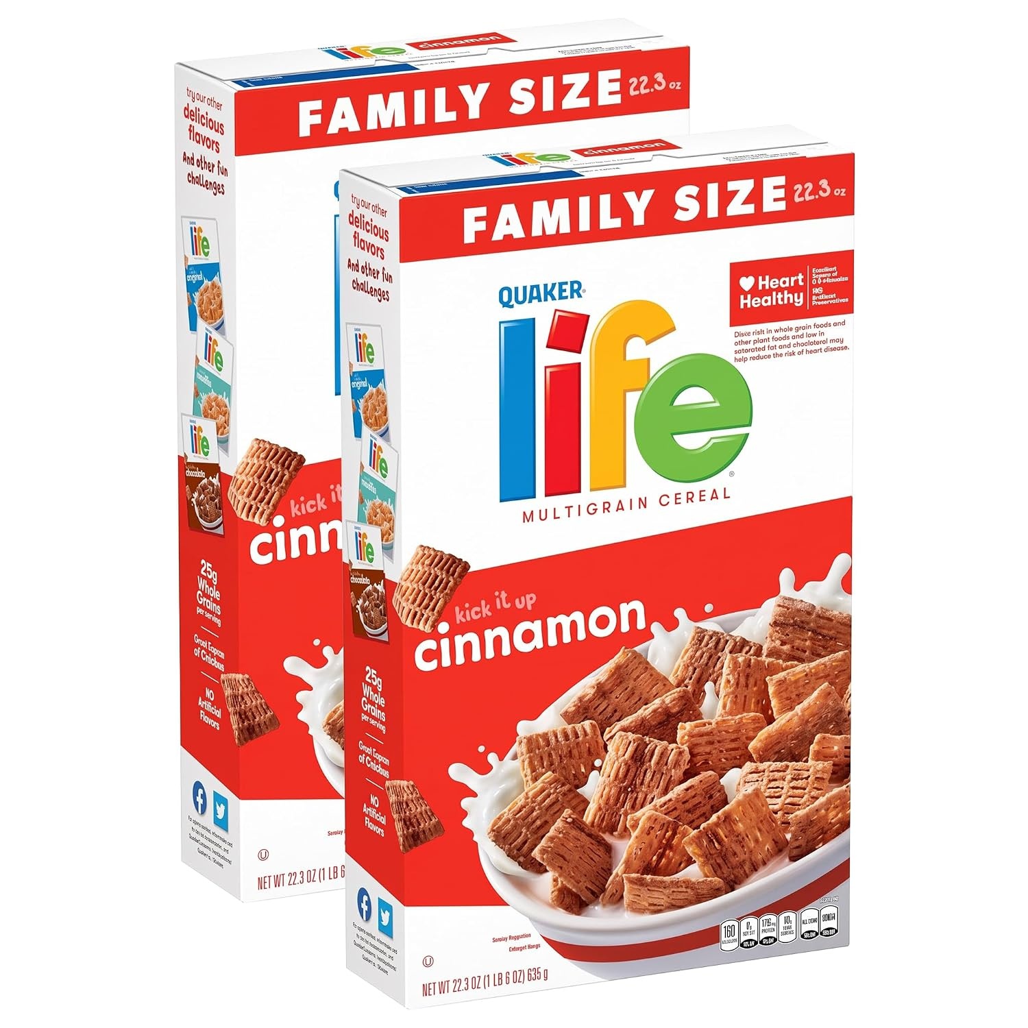 image:imageQuaker Life Original Cereal 223OZ BoxLife Cinnamon