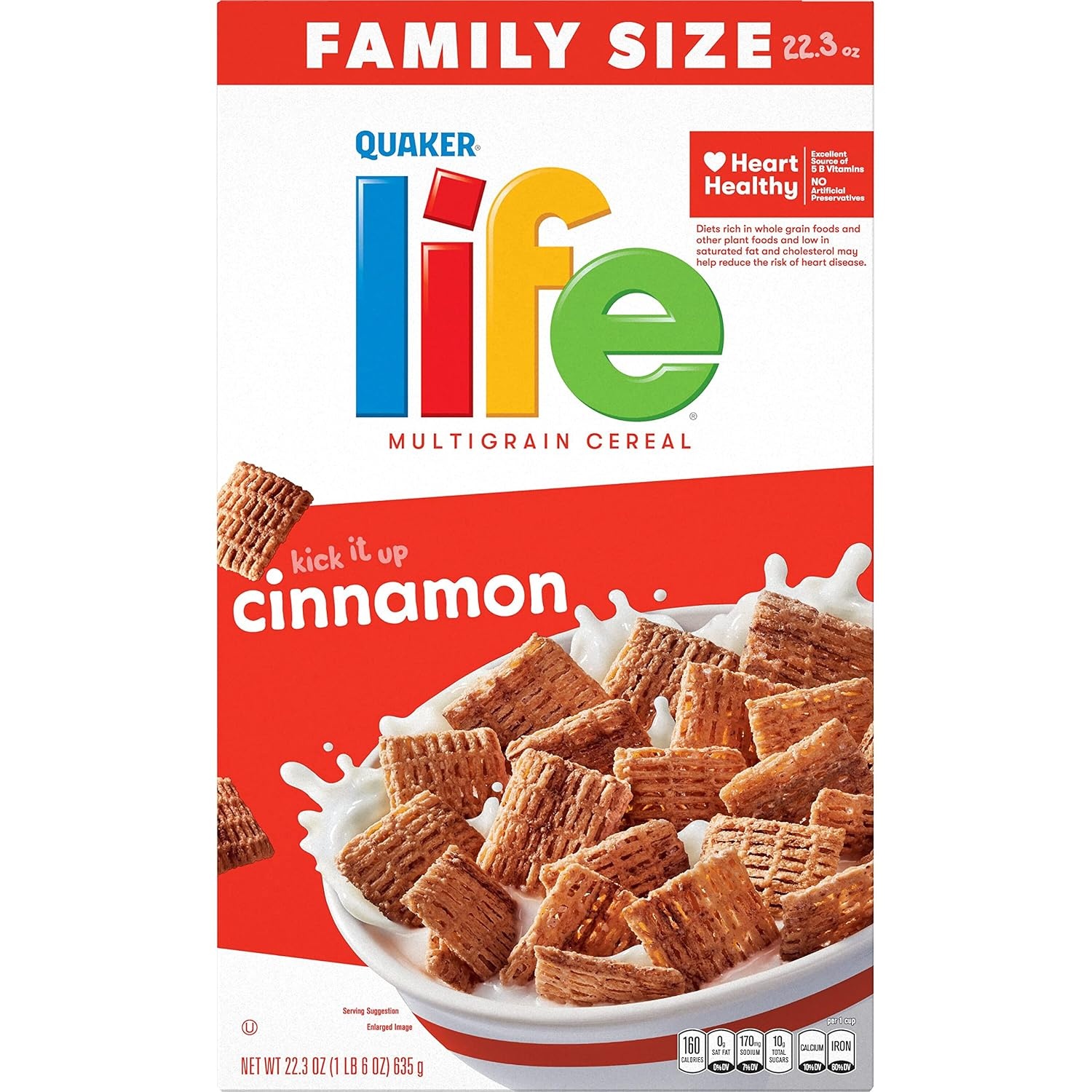 image:imageQuaker Life Original Cereal 223OZ BoxLife Cinnamon