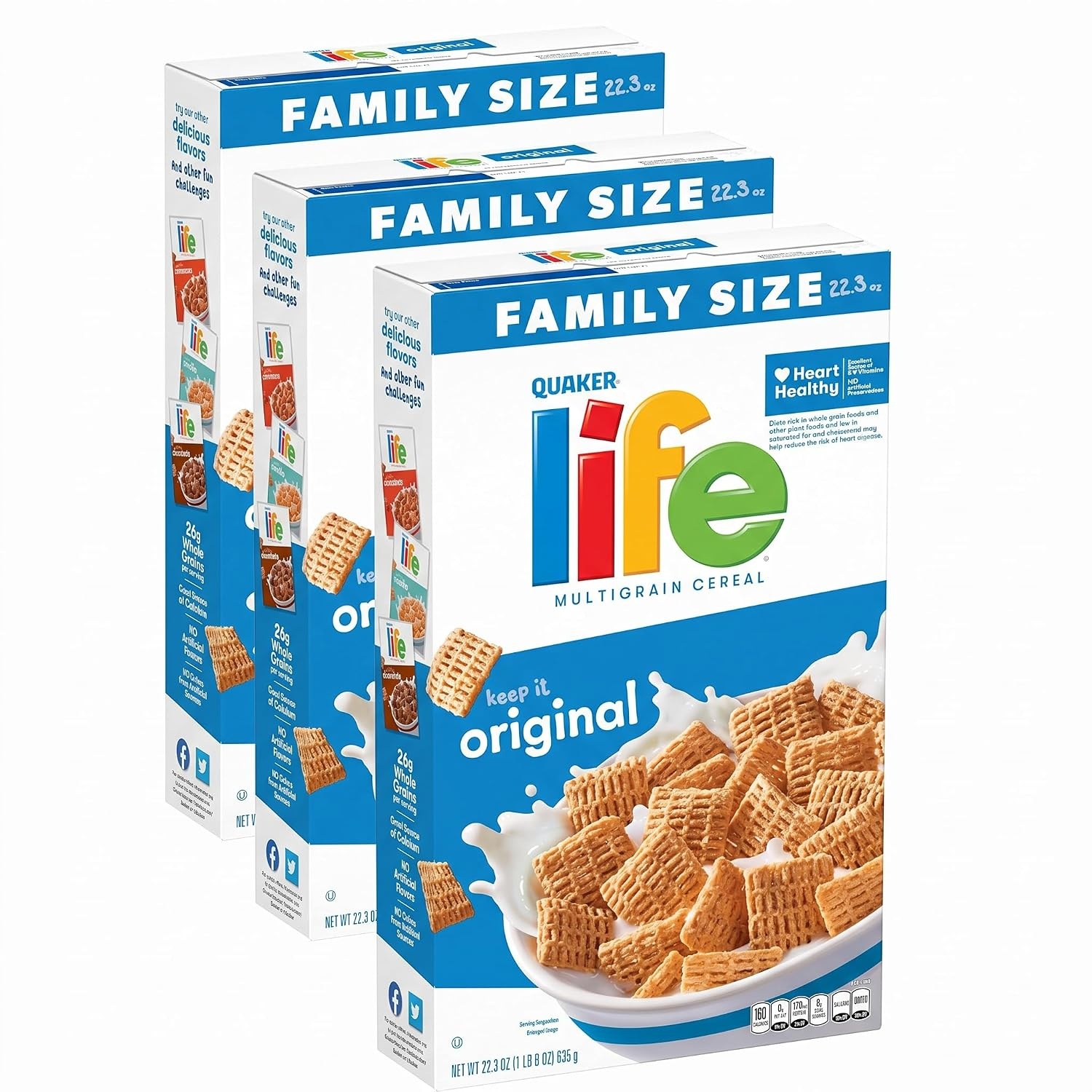 image:imageQuaker Life Original Cereal 223OZ BoxLife Original