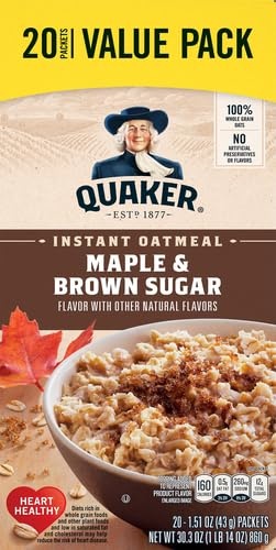 image:imageQuaker Maple Brown Sugar Oatmeal Hot Cereal Instant 303 Oz