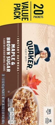 image:imageQuaker Maple Brown Sugar Oatmeal Hot Cereal Instant 303 Oz